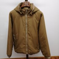 ◆us army プリマロフト　used 美品 フーデットアウター 防寒アウター コヨーテカラー ワイルドシングス製