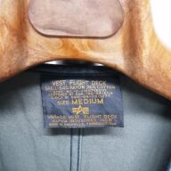 ◆Alphaインダストリーズ　デッキベスト　90S　アメリカ製　USED　オリーブ