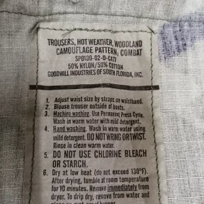 ◆US.ミリタリー　WOODLANDカモ　カーゴパンツ　USED　美品　サイズM