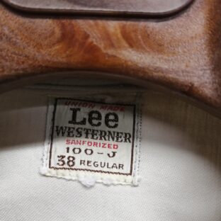 ◆Lee　100J　WESTERNER　size38　USED　美品