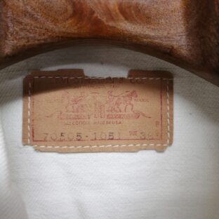 ◆Levis70505 BIG E ホワイトデニム　size38　1960年後半　アメリカ製　4th
