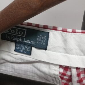 ◆ラルフローレン　コットンチェックショーツ　海外購入品　USED