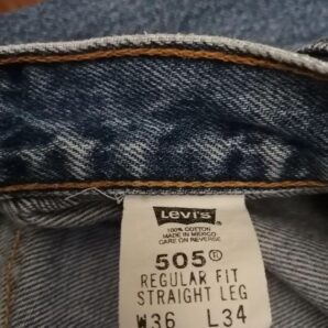 ◆リーバイス505　2001年製　メキシコ製　USED　サイズ36インチ