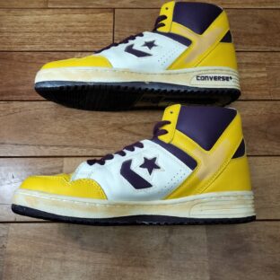 ◆コンバースウェポン　ハイカット　レイカーズカラー　USED加工　未使用品