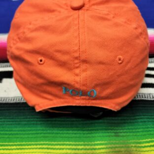 ◆PoloRalphLoren　ラルフ　ポロキャップ　USED　オレンジ　サイズフリー