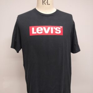 ◆リーバイス　ロゴTシャツ　USED　サイズL　ブラック　メキシコ製