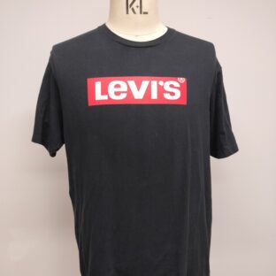 ◆リーバイス　ロゴTシャツ　USED　サイズL　ブラック　メキシコ製