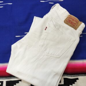◆リーバイス501　ホワイト　メキシコ製　ストレート　サイズ33インチ　USED