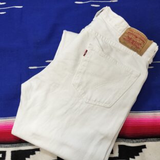 ◆リーバイス501　ホワイト　メキシコ製　ストレート　サイズ33インチ　USED