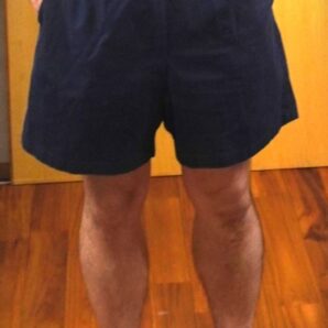 ◆ブリテッシュアーミー　ミリタリーショーツ　USED　ネイビー