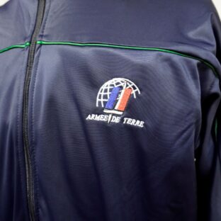 ◆実物 新品 デッドストック フランス軍 ジャージブルゾン パイピング